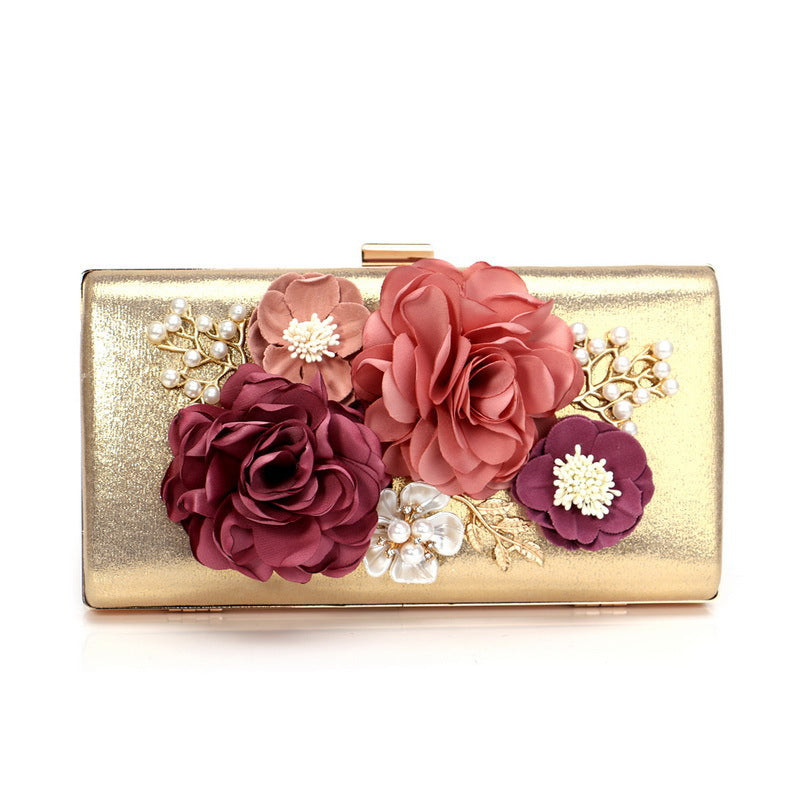 Women's Dinner Luxury Dress Flowers Banquet Clutch Evening Bags