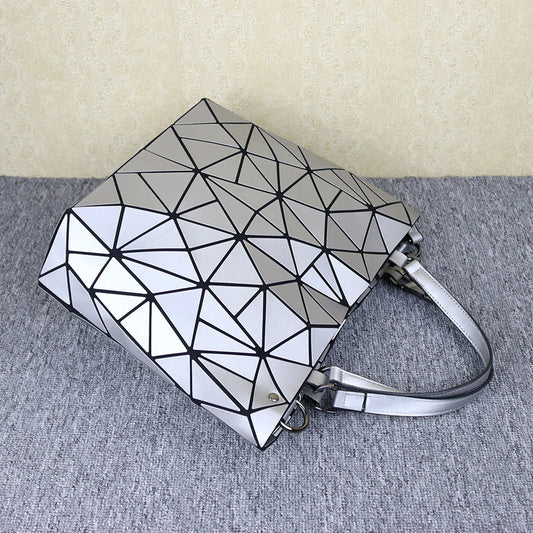 Rhombus Korean Style Fashionable Matte Finish Crossbody Bags