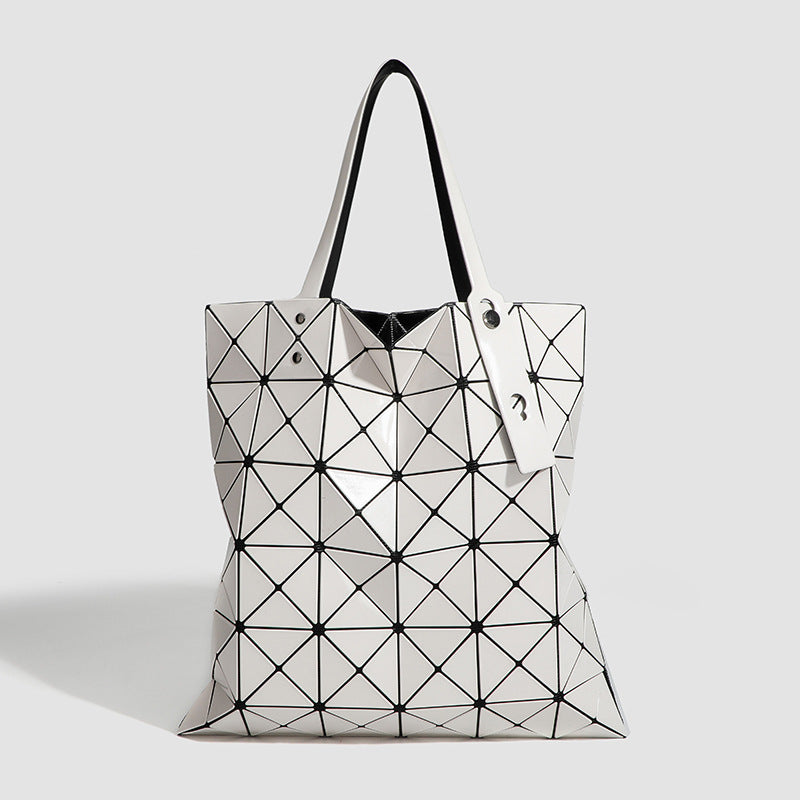 Six Grid Color Fashion Geometric Diamond Shoulder Bags