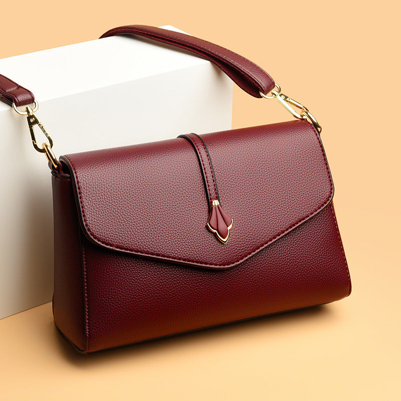 Women's For Soft Leather Fashion Mother Large Shoulder Bags