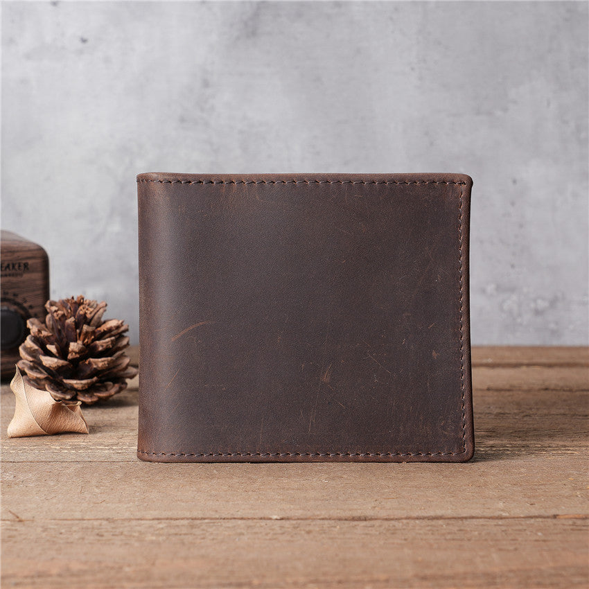 Men's Stylish Pretty Retro Leather Short Men's Wallets