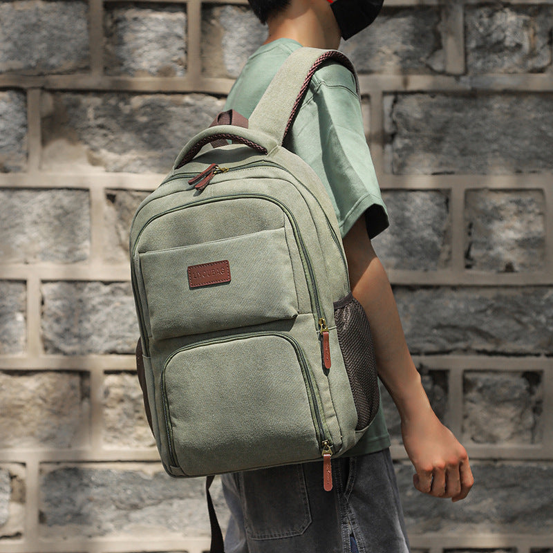 Women's & Men's Style Canvas Large Capacity And Backpacks