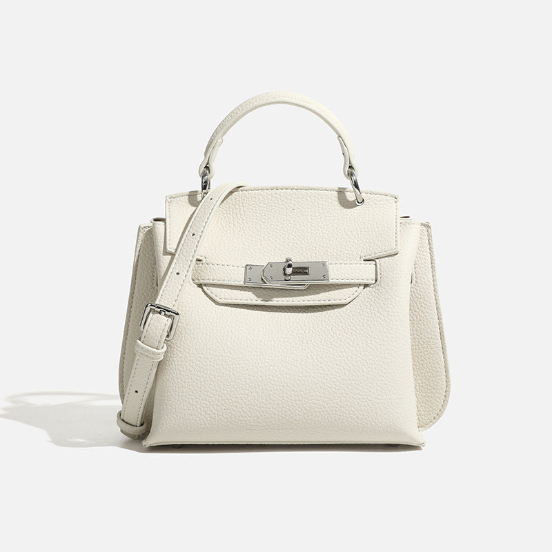 Women's High-grade Niche Commuter Retro Lychee Pattern Lock