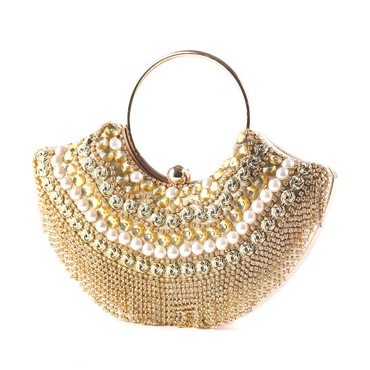 Women's Dinner Banquet Hand Holding Clutch Mobile Evening Bags