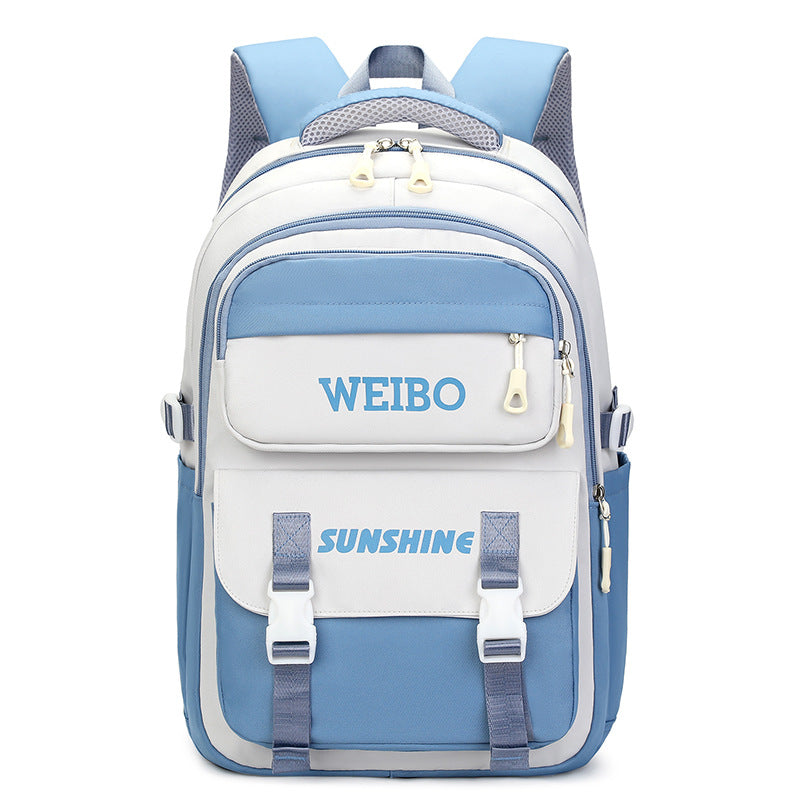National Fashion Junior High Simple Trendy Large Middle School Students' Schoolbags