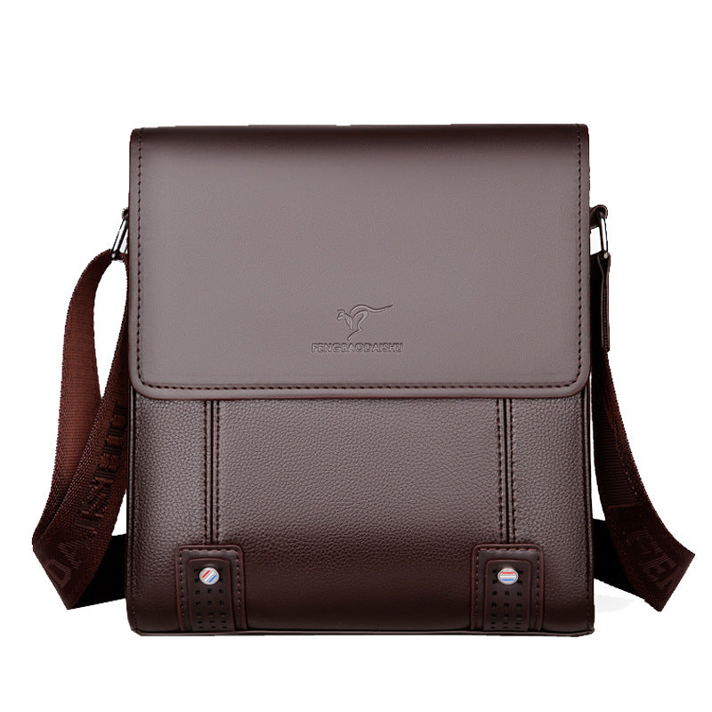 Men's Business Commute Leather Retro Fashion Men's Shoulder Bags