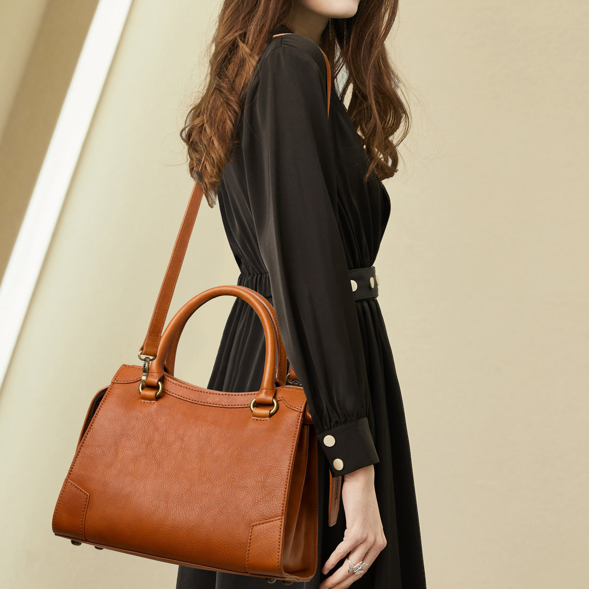 Women's Genuine Leather High-grade Delicate Pouch Women's Handbag