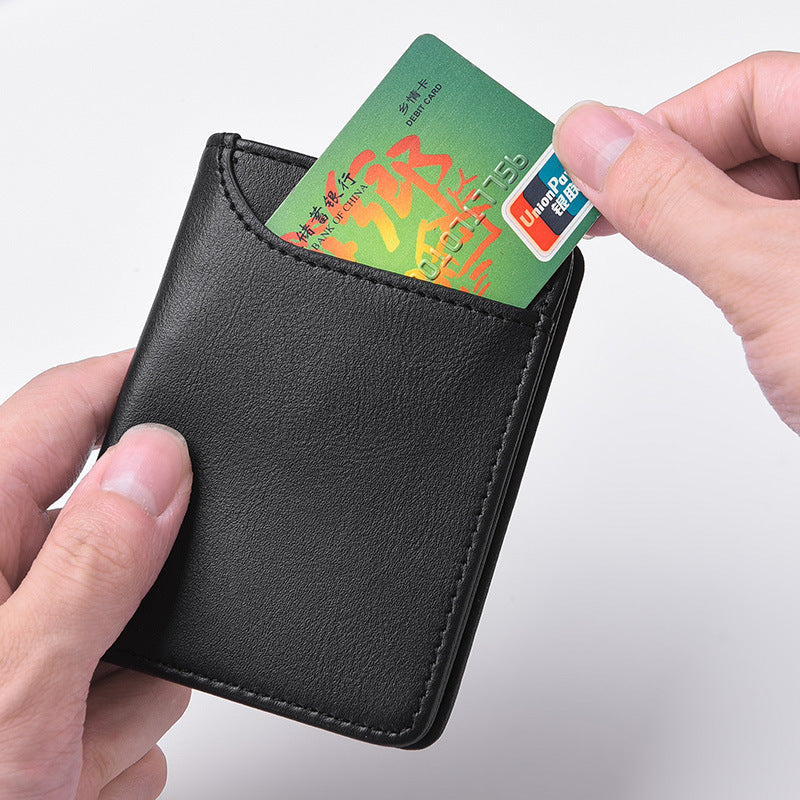 Creative Innovative Men's Vertical Certificate Mini Card Holder