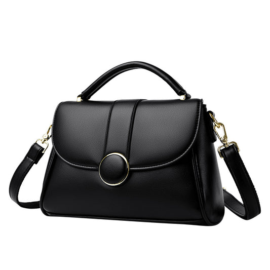 Women's Fashion Large Capacity Simple Soft Leather Bags