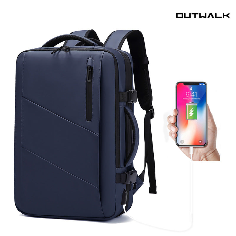 Unique Men's Expansion Business Waterproof Multifunctional Bags