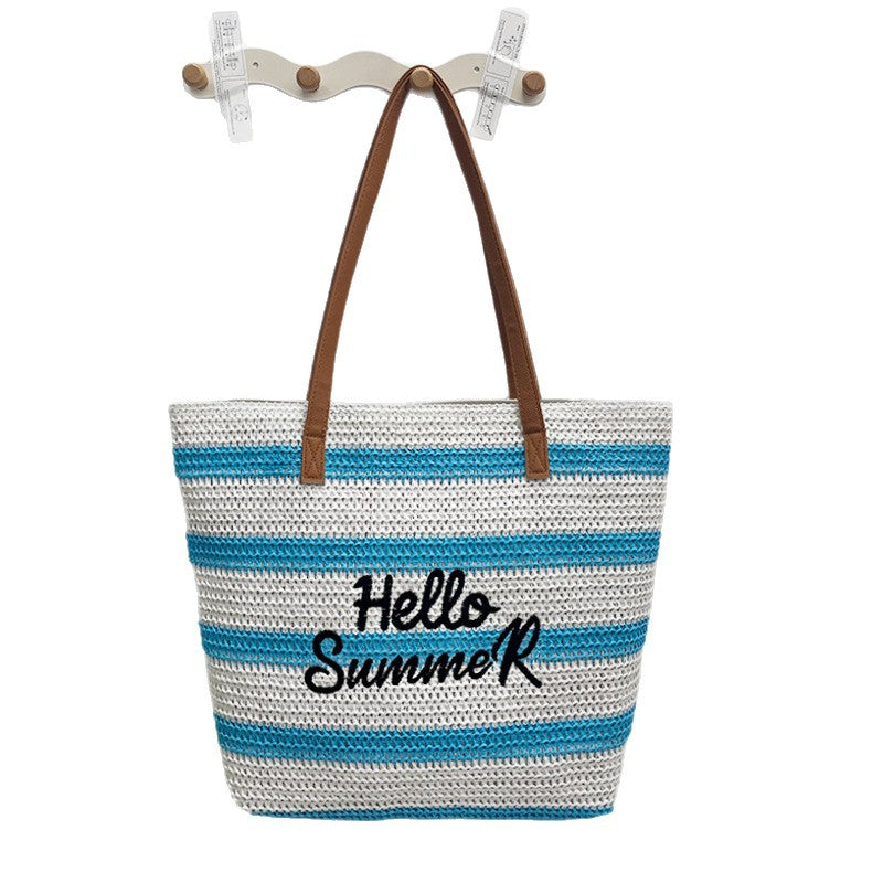 Women's Straw Shopping Mummy Beach Large Capacity Women's Shoulder Bag