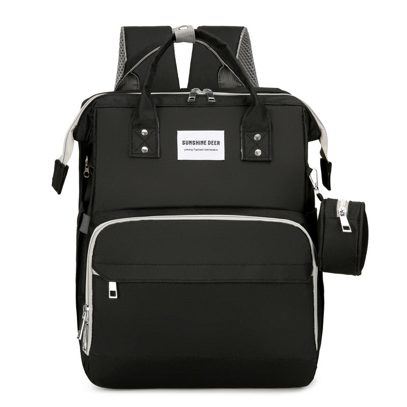 Folding Mummy Crib Sunshade Large Capacity Bags