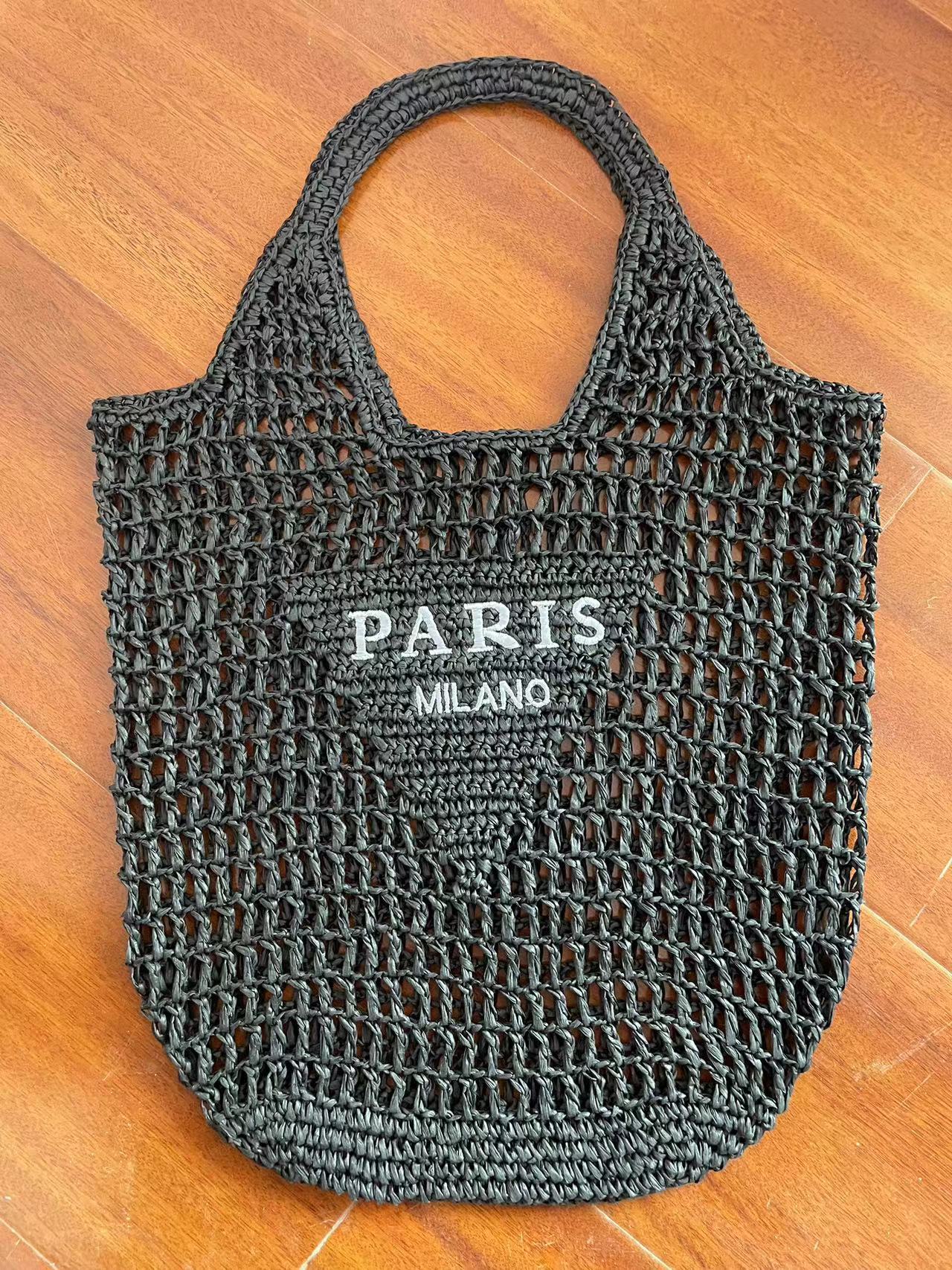 Round Goddess Underarm Handmade Straw Bearded Armpit Bags