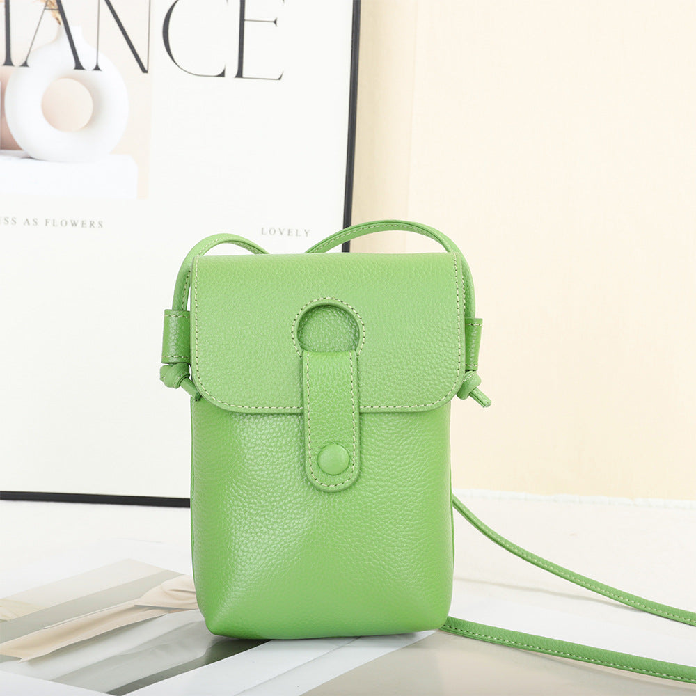 Women's Genuine Leather Mobile Summer Lightweight Fashion Crossbody Bags