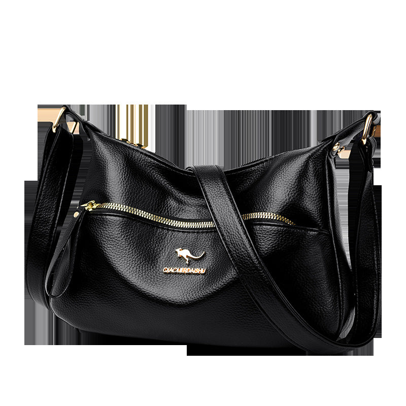 Women's Mother's High-grade Soft Leather Large Capacity Small Square Bags