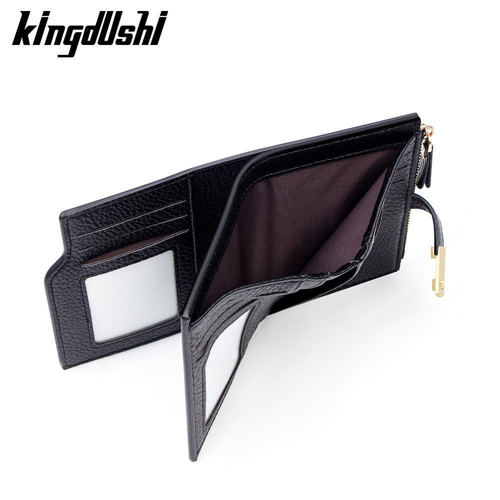 Women's Short Fashion High Sense Clutch Zipper Ladies Wallet