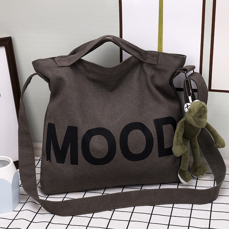 Women's & Men's Canvas Large Capacity Korean Style Tuition Bags