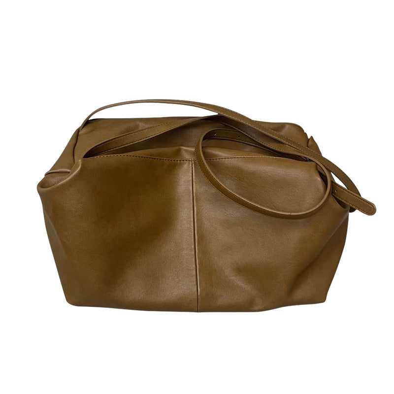 Women's Ge Texture Large Capacity Totes Soft Leather Crossbody Bags