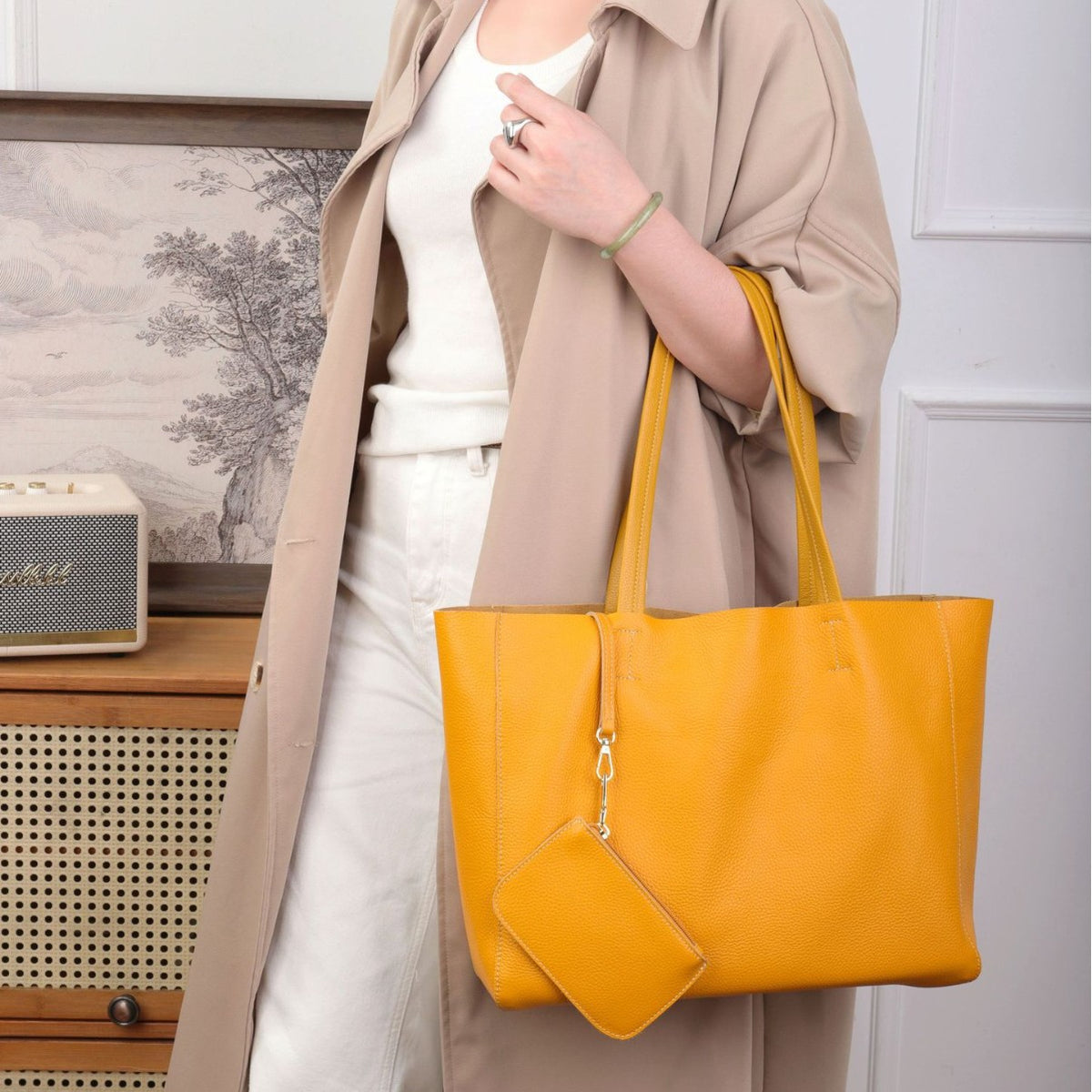 Women's Summer Fashionable Korean Style Large Capacity Totes Simple Fashion Combination Bags
