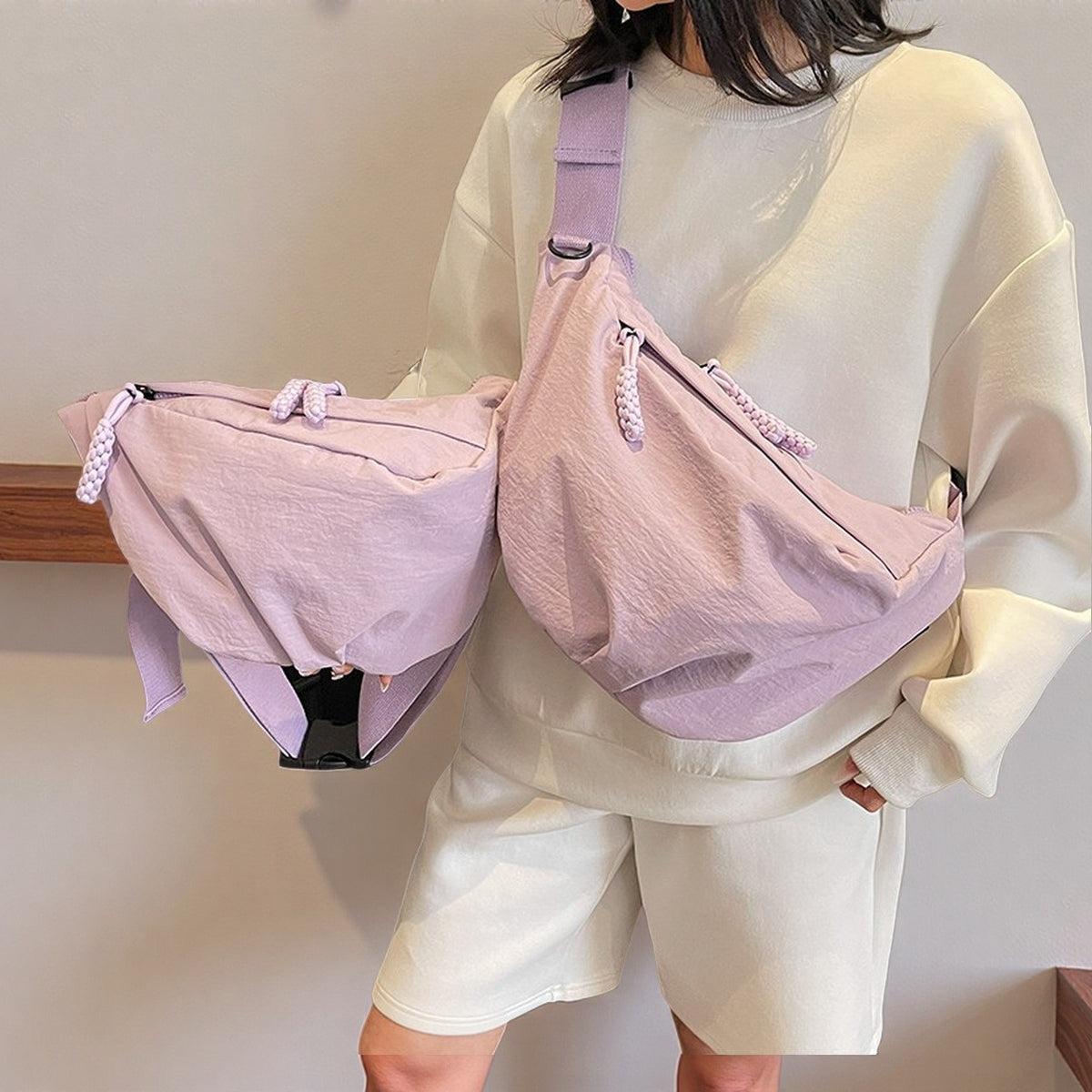 Women's High Sense Leisure Commute Fashion Dumpling Women's Messenger Bag