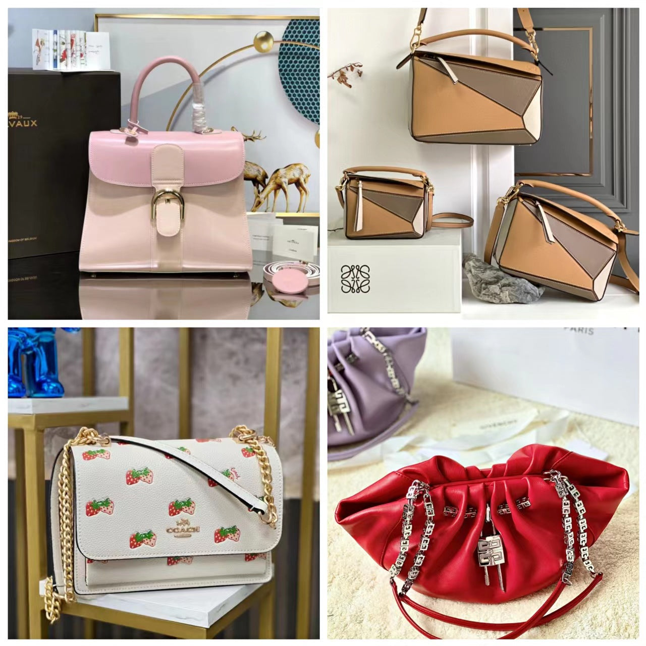 Women's Summer High-grade Genuine Leather Versatile Chain Shoulder Bags