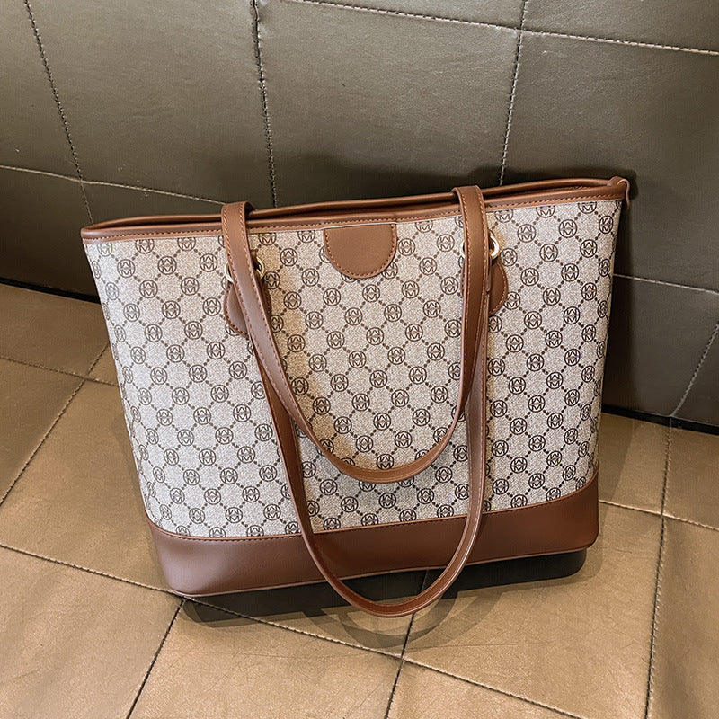 Women's Fashion Retro High Texture Commuter Large Women's Messenger Bag