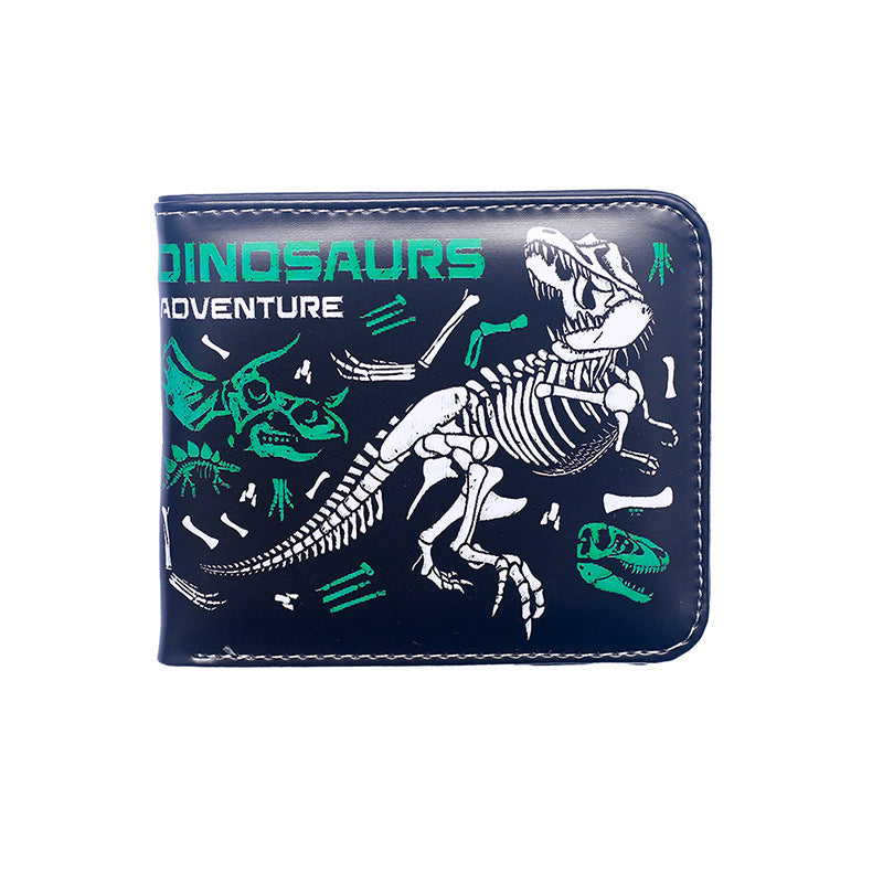 Women's & Men's Animal Short Dinosaur Printed Personalized Men's Wallet