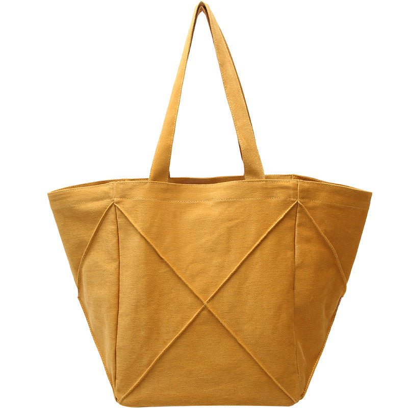 Women's Large Capacity Canvas Lazy Wind College Shoulder Bags