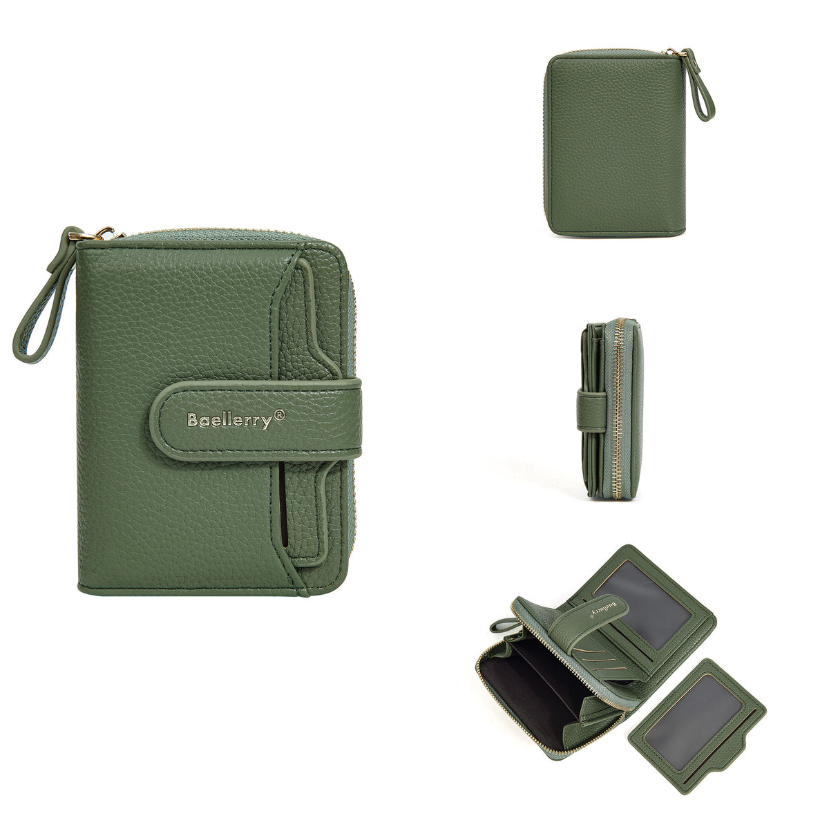 Women's Chic Snap Button Multi Slots Advanced Ladies Wallet
