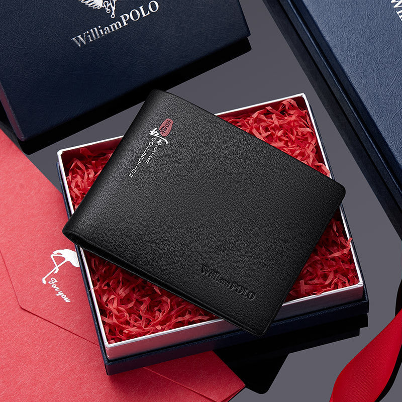 Men's Paul High-grade Short Genuine Leather Cowhide Men's Wallets