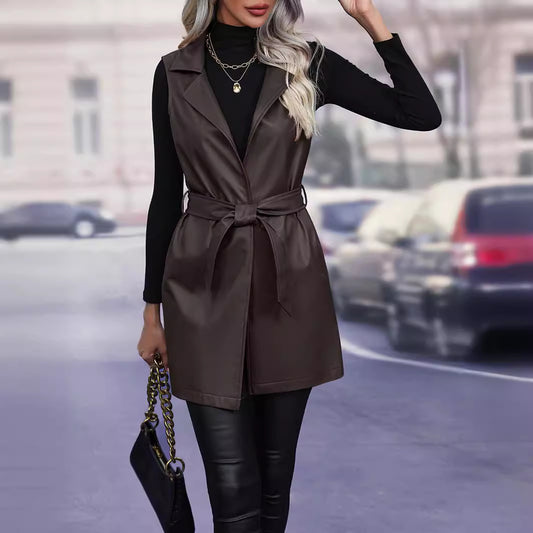 Women's Graceful Trendy Durable Leather For Vests