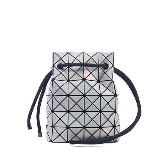 Women's Drawstring Summer Triangle Geometric Design Live Shoulder Bags