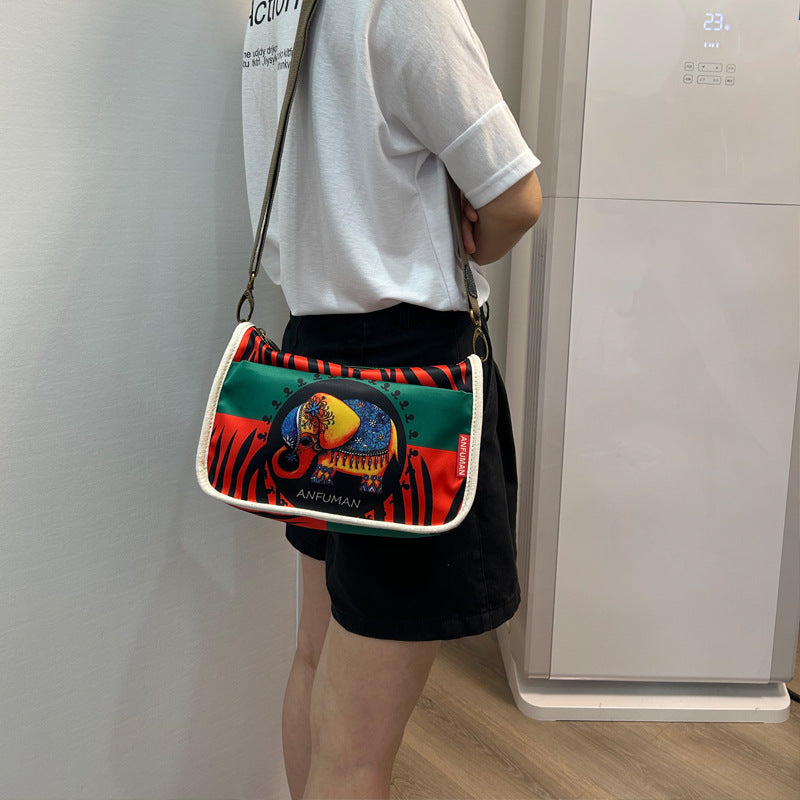 National Fashion Ethnic Print Large Capacity Crossbody Bags