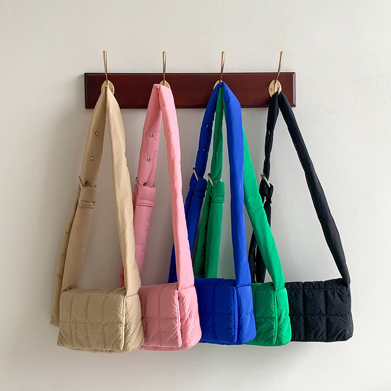 Down Niche High Sense Klein Blue Crossbody Bags