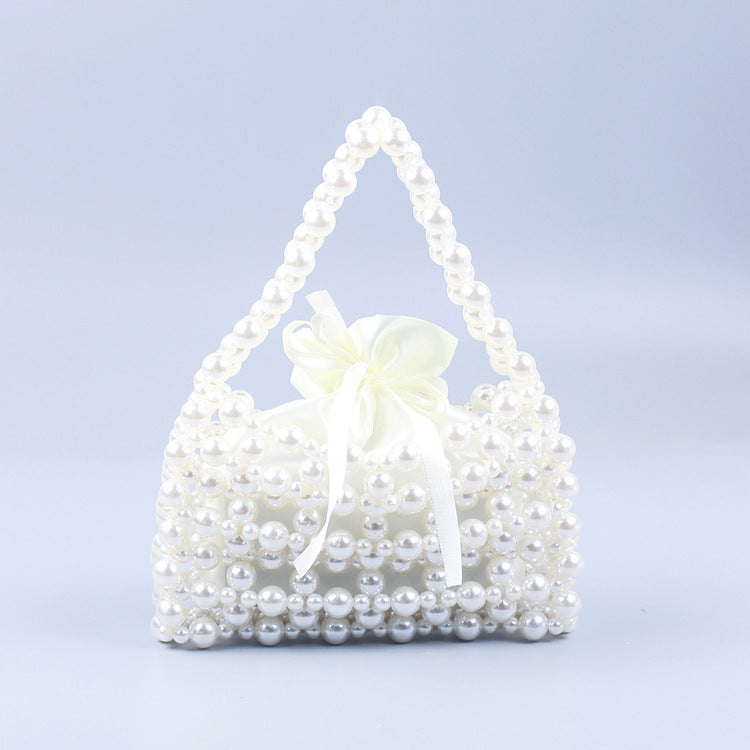 Sier Electroplated Hand-woven Acrylic Street Shooting Handbags