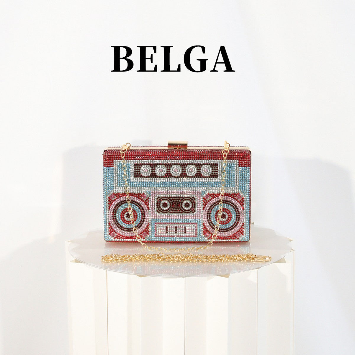 Tape Diamond Shiny Full Party Hand Holding Evening Bags