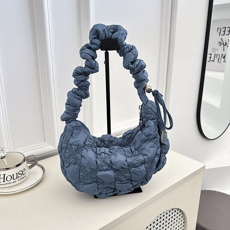 Pleated Cloud Bubble Underarm Lightweight Dumpling Women's Shoulder Bag