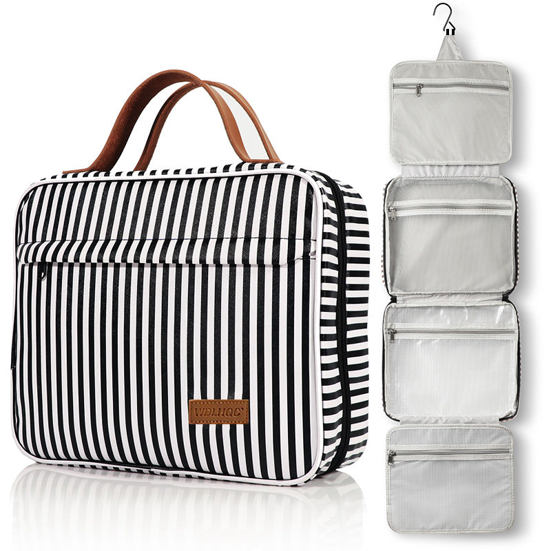 Capacity Striped Buggy Hook Business Trip Bags
