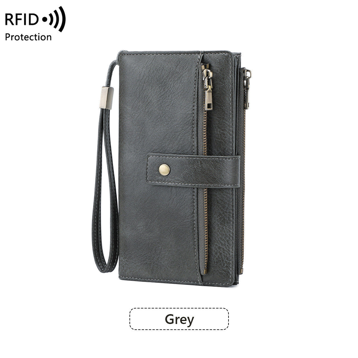 Women's Multiple Slots Long Retro Fashion Clutch Ladies Wallet