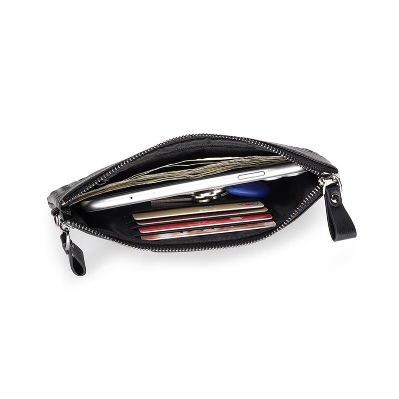 Women's & Men's Woven Long Zipper Clutch Large Capacity Ladies Wallets