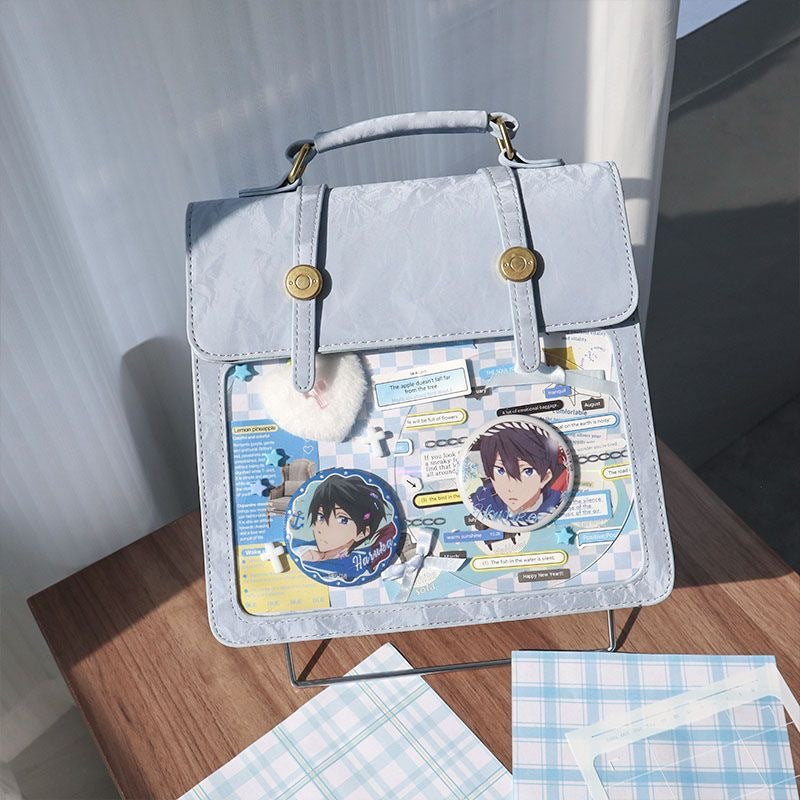 Two-dimensional Transparent Snack Volume Pain Female Three Backpacks