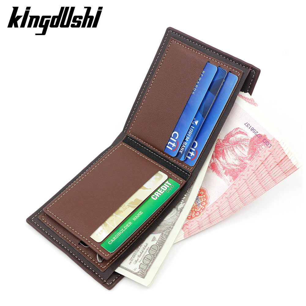 Men's Vintage Stone Pattern Multiple Slots Hinge Men's Wallet