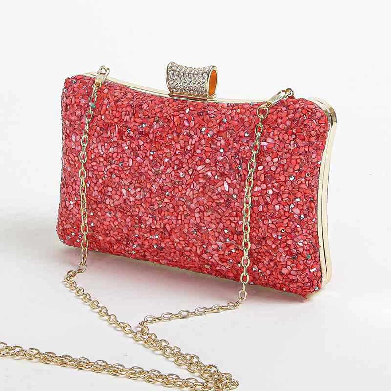 Personalized Stone Dinner Diamond Head Fashion Evening Bags