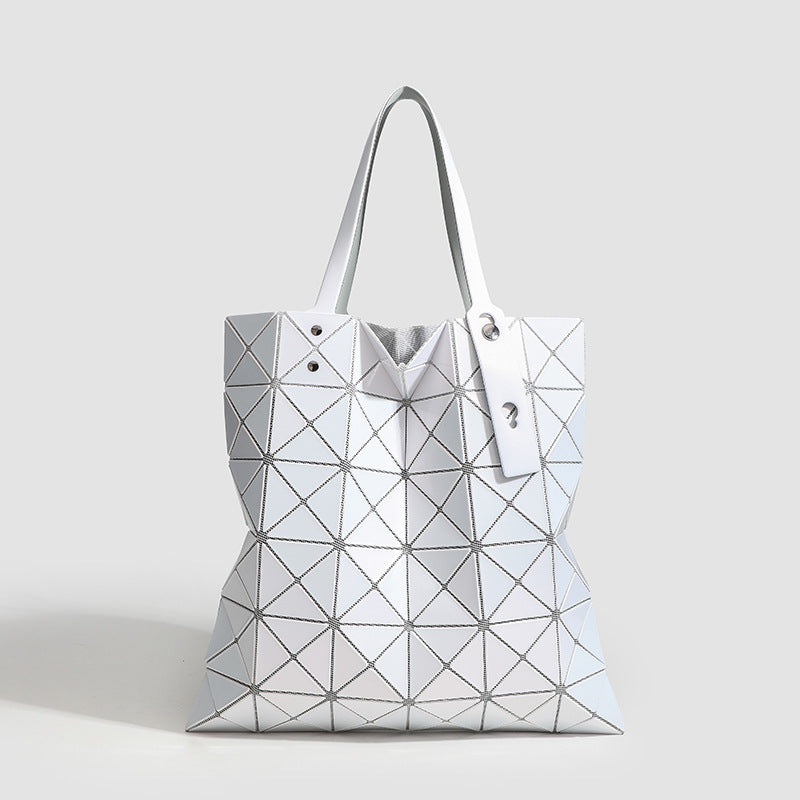 Six Grid Color Fashion Geometric Diamond Shoulder Bags