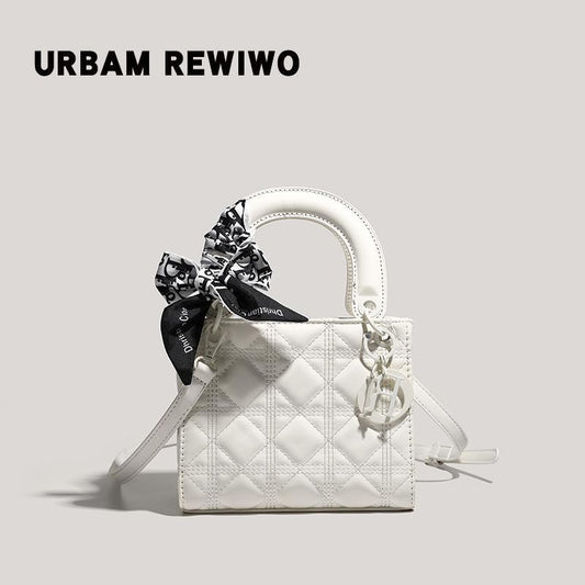 Women's Good-looking Frosted Embroidery Thread Diana Fashion Handbags