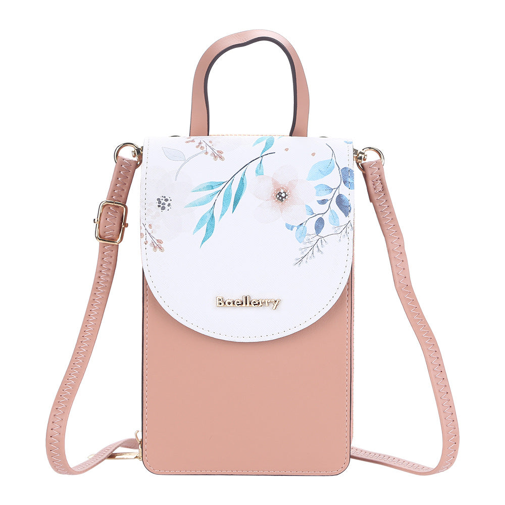 Women's Mobile Korean Touch Screen Printed Mini Women's Messenger Bag