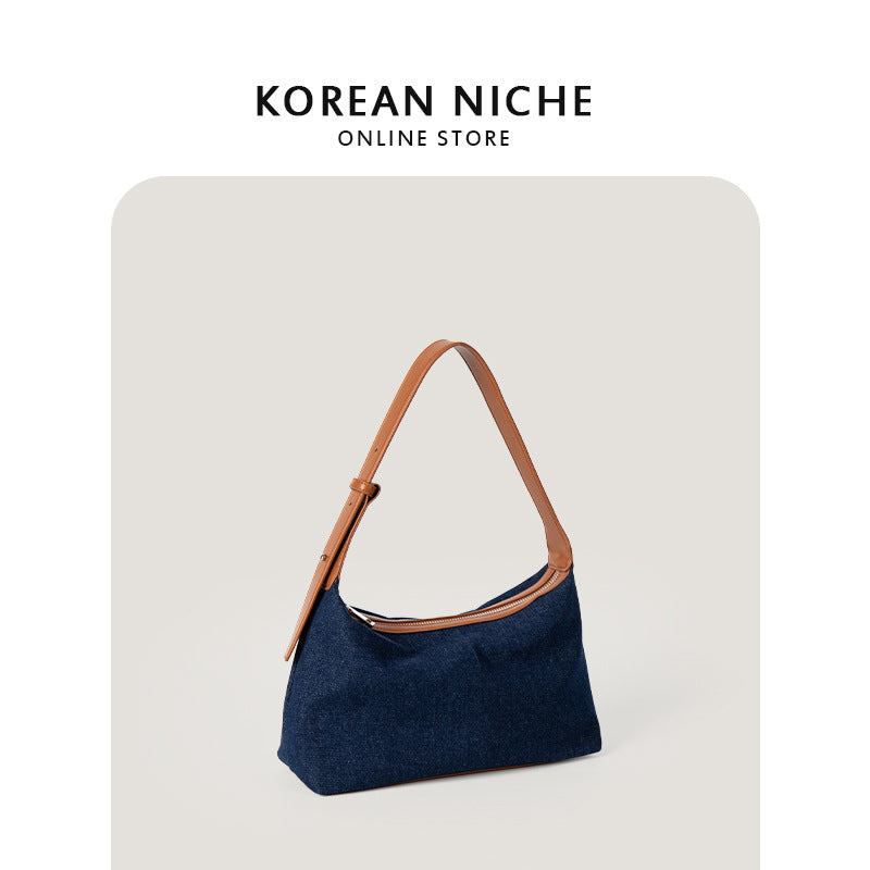 Summer Denim Design Retro Commuter High-grade Shoulder Bags