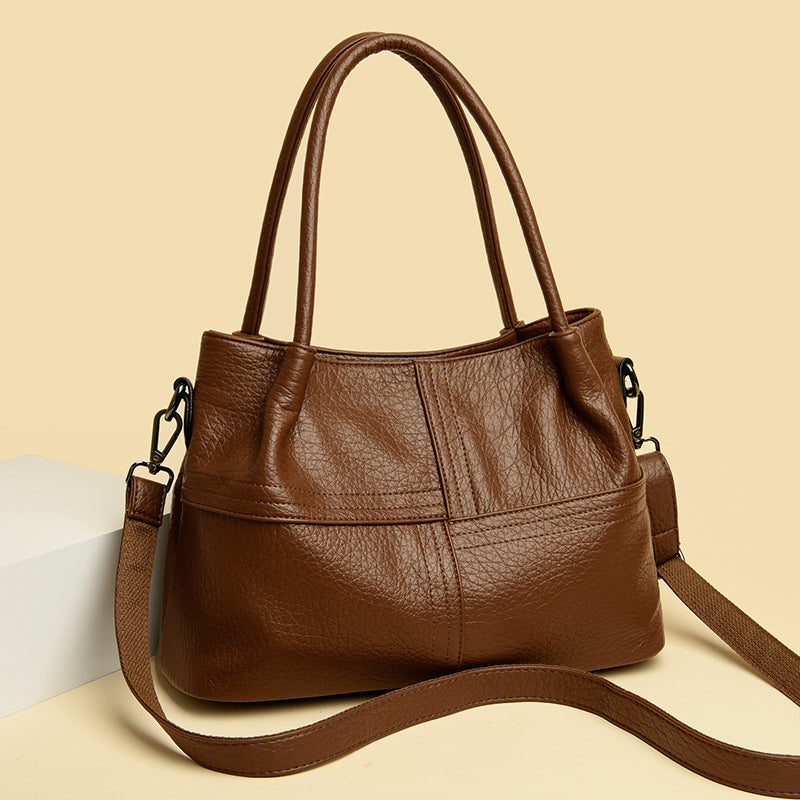 Women's Retro Large Capacity High Sense Portable Women's Shoulder Bag