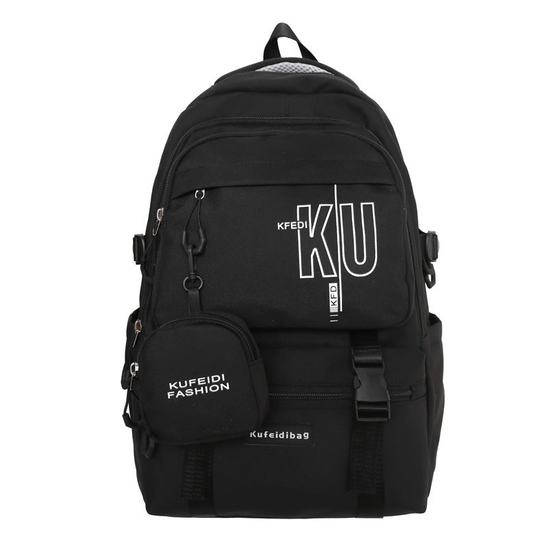 Large Capacity Solid Female Junior College Backpacks