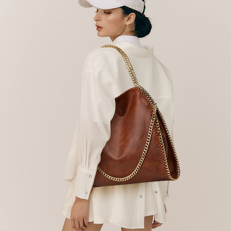 Women's Cool Chain Foldable Fashion Portable Shoulder Bags